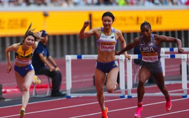 【陸上】田中佑美が日本人トップ２位　女子100ｍ障害　アキレス腱痛も自己ベストに迫る