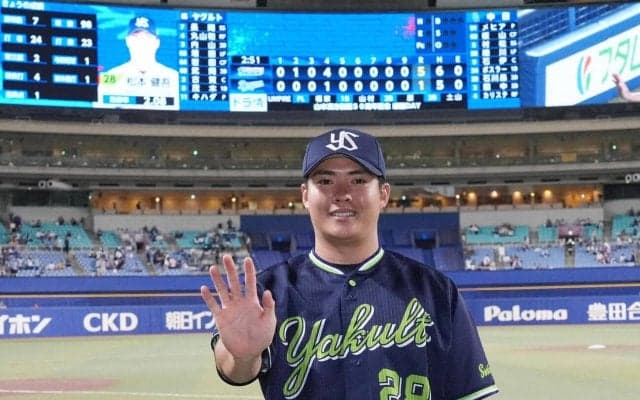 【ヤクルト】松本健吾７回１失点、無傷５勝でトップタイ「それが先発の仕事」５連続QS