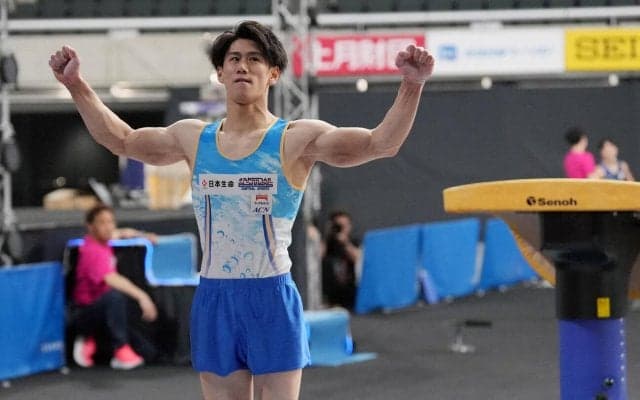 【体操】橋本大輝が跳馬で大技「ヨネクラ」挑戦「今日は絶対跳ぶと決めていた」高得点出す
