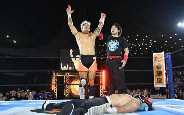【新日本】ロビー・イーグルスが大会初勝利「ナナコロビヤオキ」で悲願のBOSJ優勝宣言