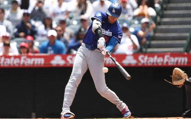 大谷翔平、試合前にエンゼルス時代の盟友トラウトと再会　投手練習後には菊池雄星とも談笑