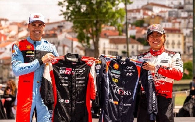 WRCポルトガル：勝田貴元は憧れのダニ・ソルドとレーシングスーツ交換