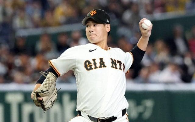 【巨人】井上温大、いきなりの３失点　阪神ルーキー立石正広に二塁打、大山悠輔に2ラン浴びる