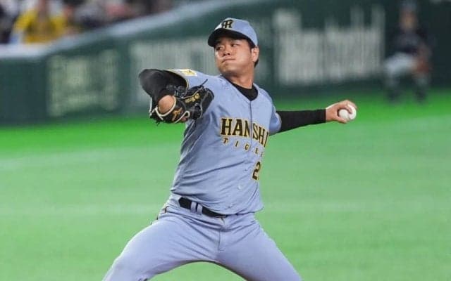阪神・高橋遥人、7回途中4失点で降板　防御率0.99、キャベッジ初被弾でうなだれる