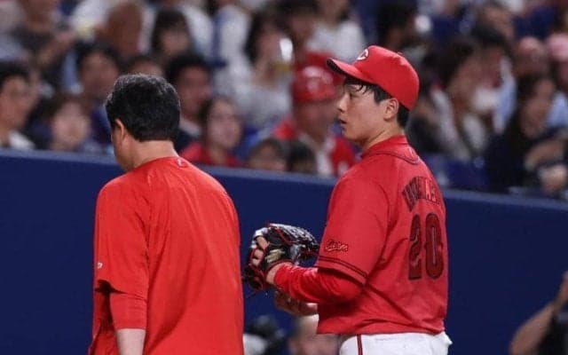 広島　栗林が初回途中降板のアクシデントから追い上げるも敗戦　育成出身の名原がプロ安打含むマルチ安打の奮闘実らず　借金８