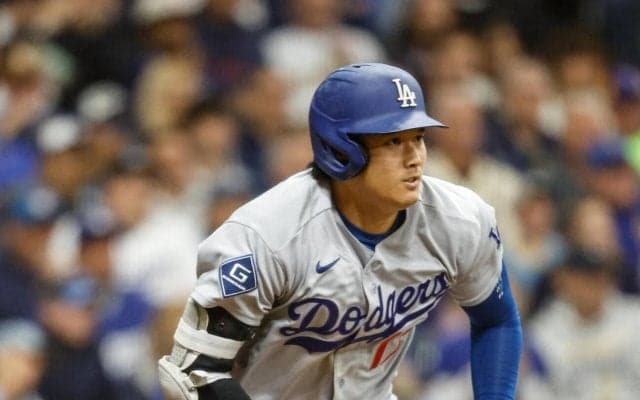 大谷翔平、３打席目はチェンジアップに空振り三振　大量リードを許す苦しい展開