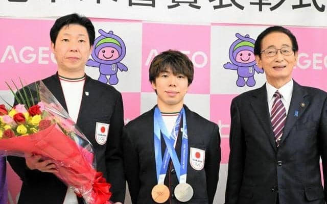 埼玉・上尾市栄誉賞に佐藤駿選手　ミラノ・コルティナ五輪メダリスト