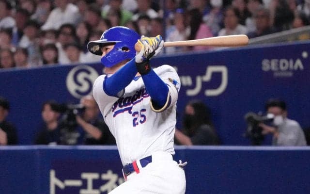 【中日】石川が甲子園Ｖ同期の華金彩る今季初適時打「みんな応援してくれている。頑張らないと」