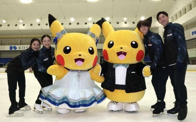 【フィギュア】ピカチュウがスケート教室に！青木祐奈「思ったより上手に滑っていて驚いた」