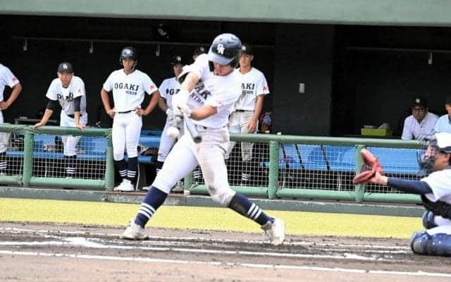 初の先発メンバーで3安打3打点の活躍　大垣日大の1年藤井大輔選手