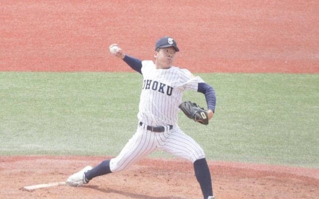 東北が４年ぶり春の東北大会切符　狩野哲平が９回１失点「勝たせることが出来てよかった」／宮城