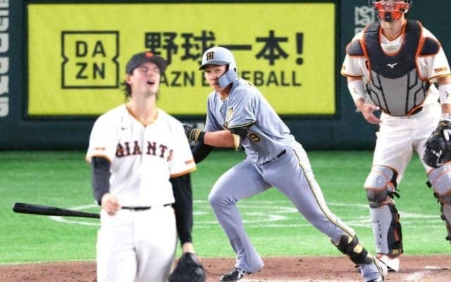阪神ドラ１立石　プロ初Ｖ撃Ｇ倒打　デビューから４戦連続安打で４連勝！藤川監督絶賛「びっくりするような打ち方」