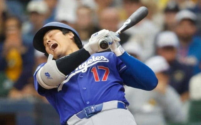 大谷翔平、５打席目は四球で出塁　チームは８回に３点追加で４点リード