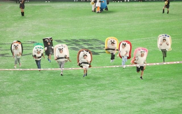 【巨人】すしレースも「ハルト？」　虎党のエビ「ハルトくん」がアナゴを米１粒差で交わし勝利