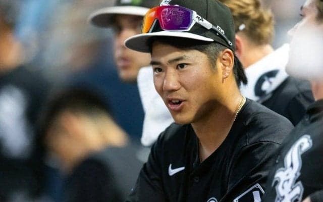 西田陸浮、レーザービームで得点阻止　メジャーデビュー戦で本拠地歓声、村上宗隆も称える