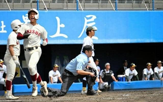 継続試合の秋田大会決勝、秋田商が鹿角に逆転勝ち　高校野球春季大会