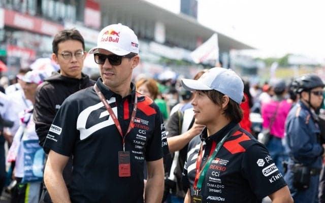 スーパーフォーミュラ鈴鹿に勝田貴元とセバスチャン・オジエが来場。初優勝を果たした豊田章男会長のチームを応援