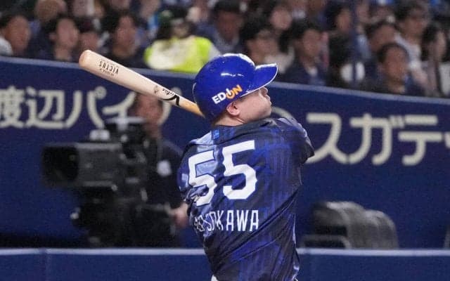 【中日】細川成也が先制６号ソロ「打ったボールはフォーク」ライナーで左翼スタンドへ