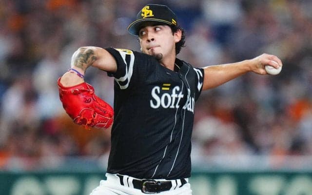 【ソフトバンク】初先発アルメンタが剛球デビュー　初回に157キロ　22球中17球が直球