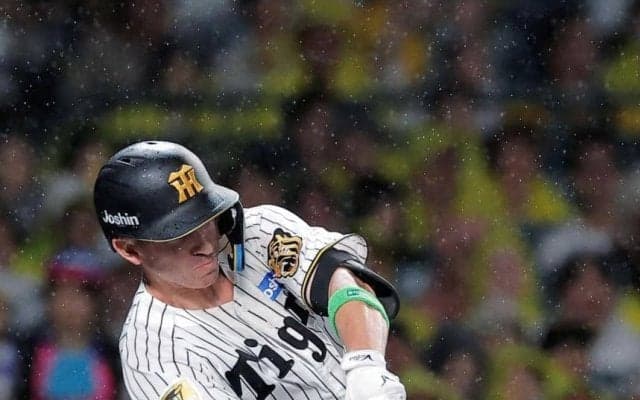 阪神・ディベイニーが来日初安打　代打で「思い切って」初打席＆初球で決めた　甲子園大歓声「最高でしたね」