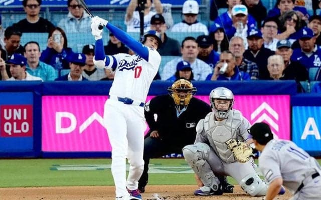 大谷翔平、菅野打ち9号先頭打者アーチ　リアル二刀流では2戦連発、LA熱狂の“自援護”弾