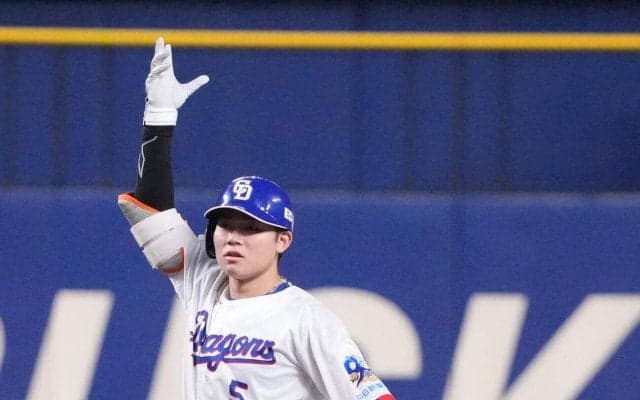 【中日】８回逆転で楽天に３連勝！金丸夢斗８回１失点で４勝目　村松同点打＆板山決勝犠飛