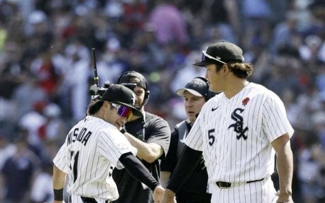 ホワイトソックス　西田陸浮がチームメートとじゃれ合う　村上宗隆も温かく見守るｗ現地中継局が公開　好調なチームの雰囲気象徴