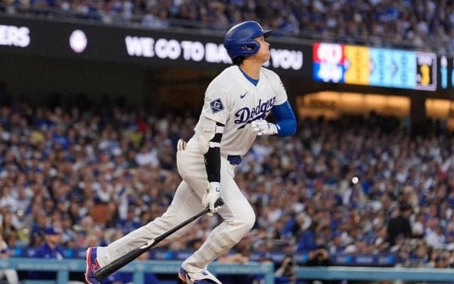 大谷翔平３打席目、中前打でマルチ安打「ああやって打たれたら投げる球がなくなる」岡島氏が絶賛