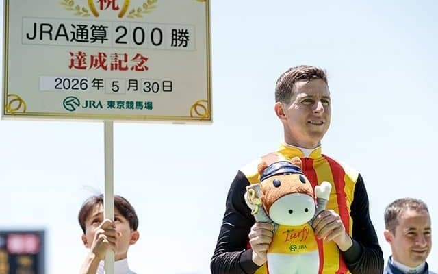 D.レーン騎手がJRA通算200勝達成！ 「日本で騎乗できることにいつも感謝」