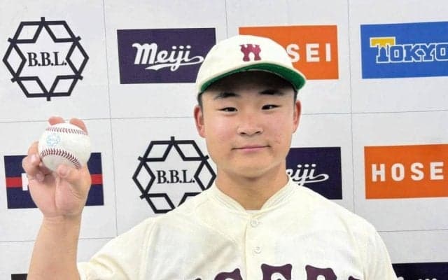 早大　帰国子女の霜が公式戦デビューで先頭打者弾！　小宮山監督ニンマリ「フェンスを越えるとは思ってなかった」