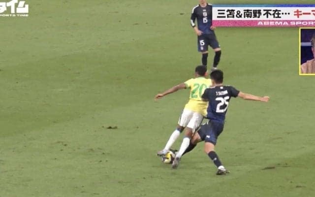 強すぎる！日本代表・鈴木淳之介、ブラジル代表から“ボール奪取”→ゴリゴリの“キャリー”「守備強度が高い」「前にも行ける」三笘不在の“対オランダ最適解のプレー”