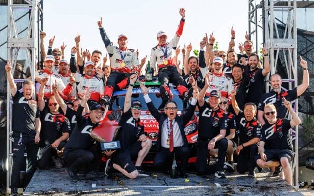 WRCラリージャパン：エバンスが優勝、トヨタ勢が母国で1-2-3-4フィニッシュを達成