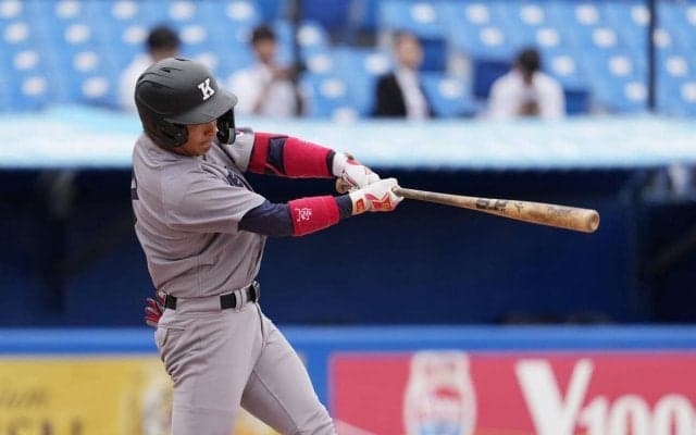 フレッシュトーナメント開幕　プロ通算525本塁打の清原和博氏の次男の清原勝児が７回に快音