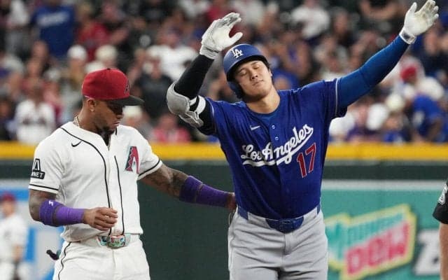 大谷翔平マルチ安打をマーク　５回に初球を中前打、３回の左中間二塁打に続き快音