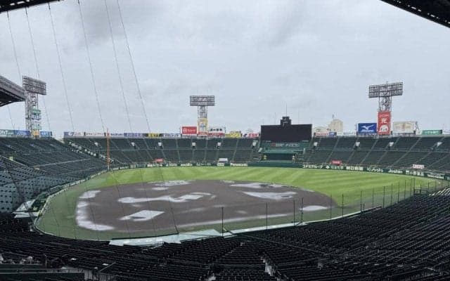 阪神－西武は中止　台風６号接近、甲子園は午前から雨　阪神・西勇、西武・平良が先発予定も
