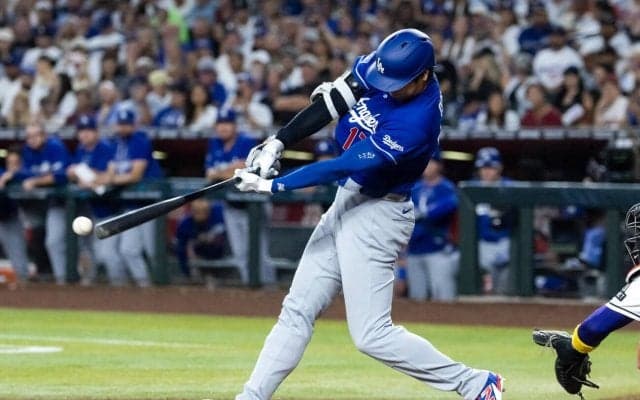 ドジャースが終盤の１発に泣き逆転負け　大谷翔平は３安打