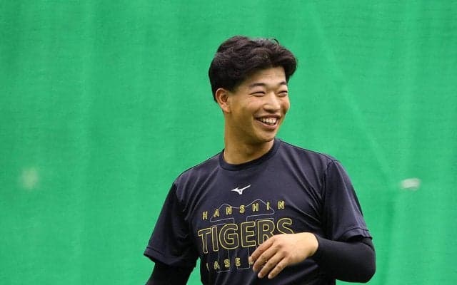 【阪神】百崎蒼生プロ初１軍「うれしい」　藤川球児監督「一番ファームで経験があるのは百崎」