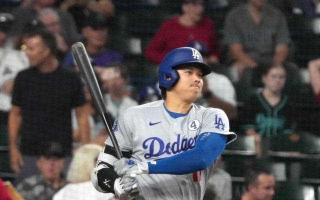 大谷翔平２打席連続安打で躍動「ルー・ゲーリッグ・デー」で背番号４のワッペン付ユニホーム着用