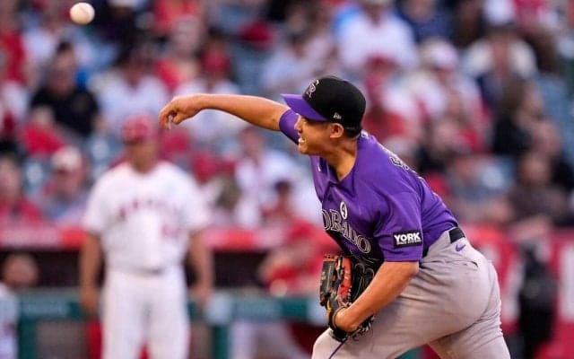 ロッキーズ菅野智之５回２失点、大量援護を受け５勝目の権利持って降板　エンゼルス戦で力投