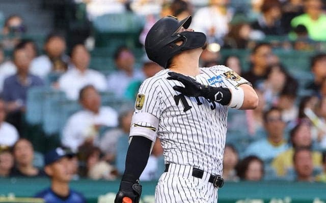 【阪神】4番佐藤輝明、自己最長タイ14試合連続安打　第１打席で左翼前にポトリ