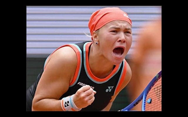  世界1位に大逆転勝ちで四大大会初4強 