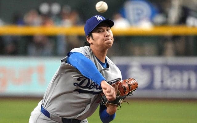 大谷翔平１番投手兼DHの二刀流出場　第２打席は四球→フリーマン適時打で３点目のホーム