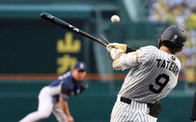 【阪神】ドラ１立石正広のバットへし折る西武平良海馬の内角攻め　151キロで遊飛に倒れる