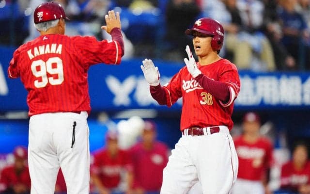 【楽天】佐藤直樹、プロ初の先頭打者本塁打で先制点「たまたまです」早くも自己最多に並ぶ5号