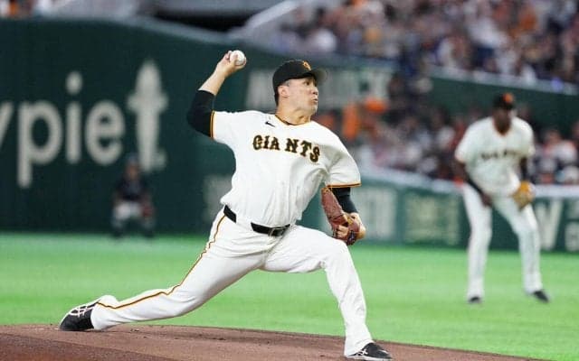 【巨人】田中将大の79キロ超スローカーブに球場どよめき　その後4番太田に先制打許す
