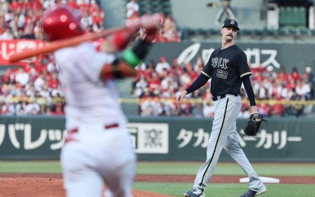 【広島】身長差50cm！最も小柄163cm勝田が最長身213cmジェリーと対決、第１打席は
