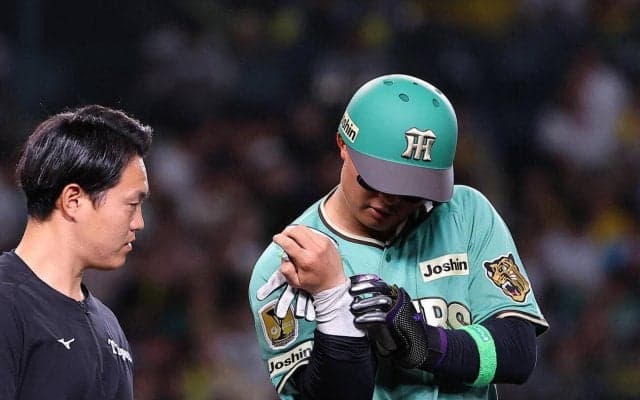【阪神】森下が右手首付近に死球受け途中交代「明日になってみてから」病院に行ったとみられる