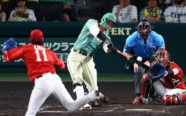 【阪神】佐藤輝明、リーグトップタイ８度目Ｖ打「やり返せてよかった」前打席で捉え損ねた球打つ