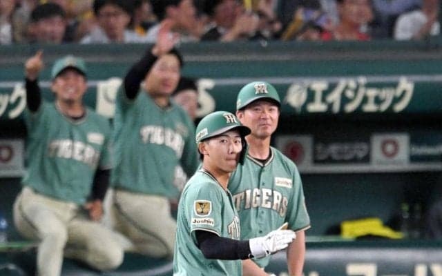 阪神ドラ１立石　お待たせ聖地初タイムリー「どうにか事を起こそうと」９試合ぶりの打点に「立石コール」