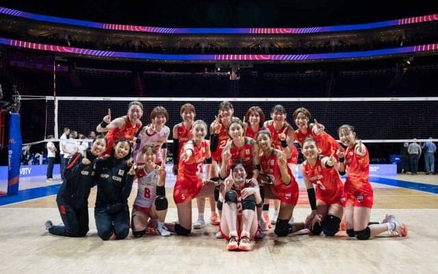 女子日本代表　初出場の栄を軸にウクライナに勝利しVNL開幕2連勝